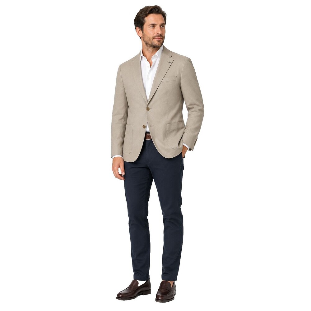 $398 Joe's Jeans 38S Blazer Woven Mens Khaki Cotton Single Two-Button Jacket NWT